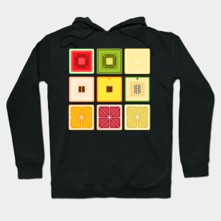 cubic fruits Hoodie